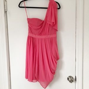Jessica Simpson One Shoulder Pink Cocktail Dress